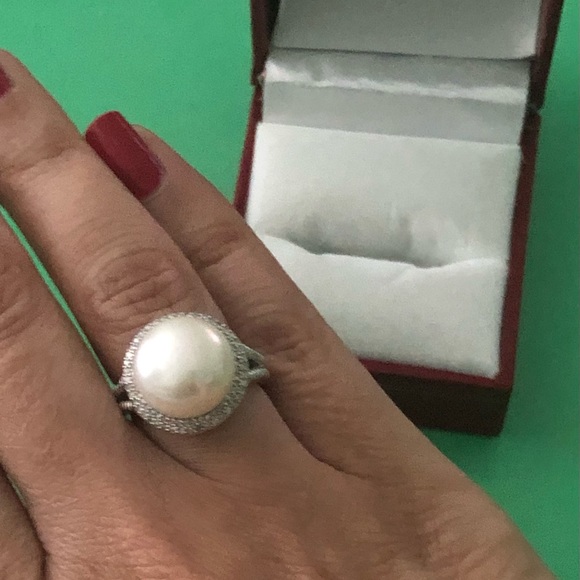 NWT - Cultured Pearl Silver Ring by Honora - Picture 11 of 11